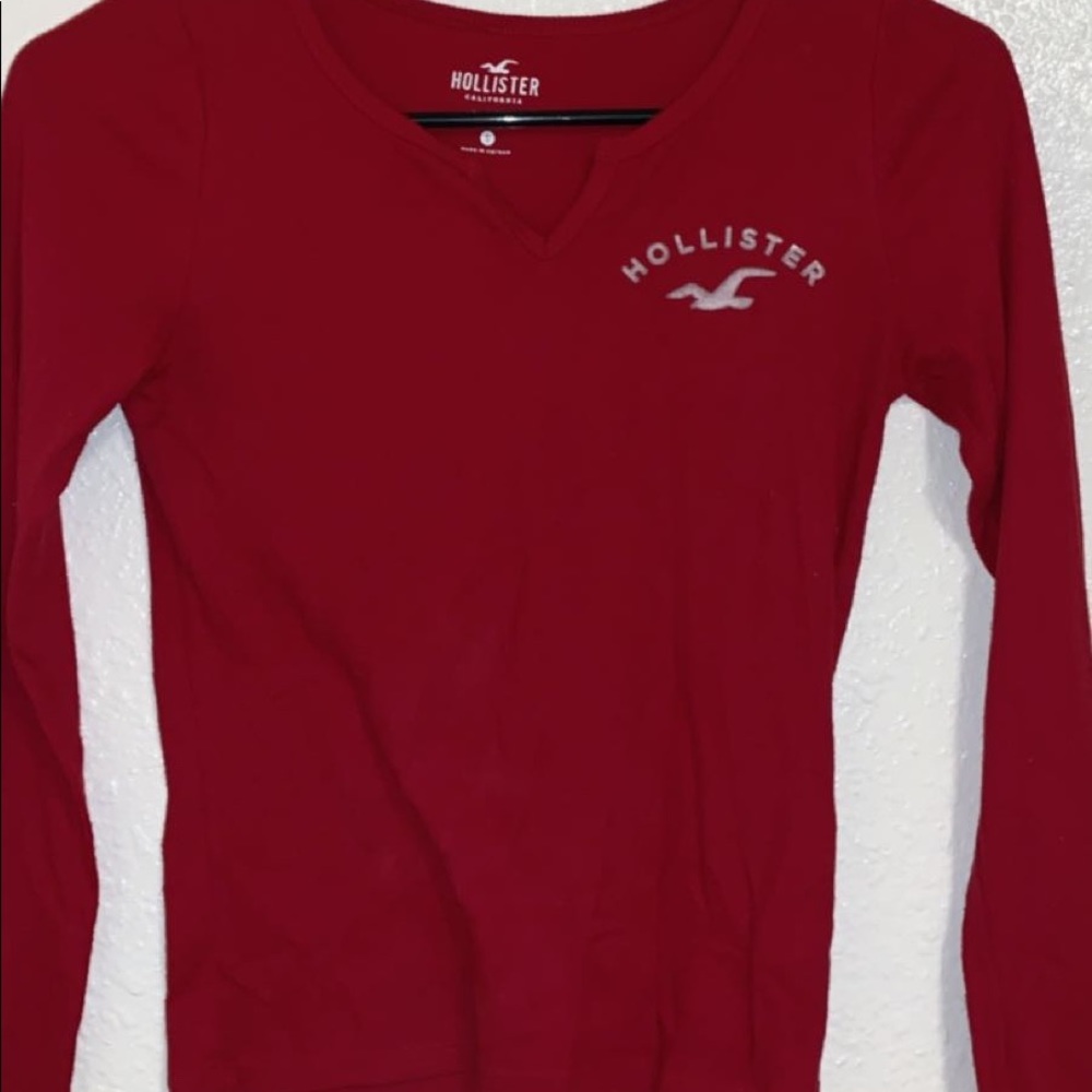 Red Hollister Long sleeve